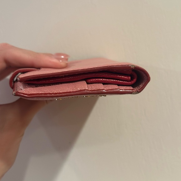 Miu Miu Pink Leather Wallet - Picture 5 of 8